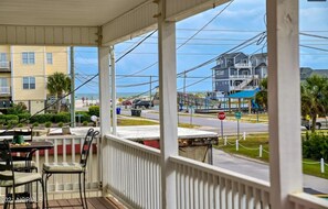 Across the street from Beach, Playground and nightlife