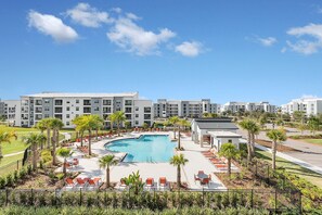 Pool view from balcony