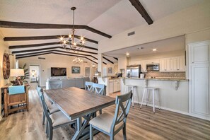 Dining Room | 2-Story Home | Stairs Required to Access Top Floor