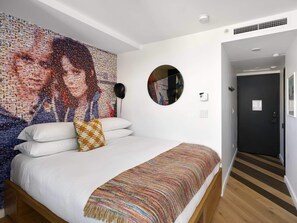 Arrive to a freshly made bed and nice fluffy pillows