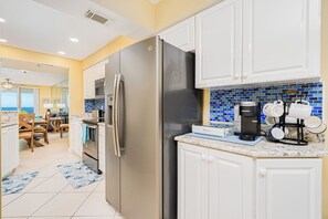 Fully stocked kitchen
