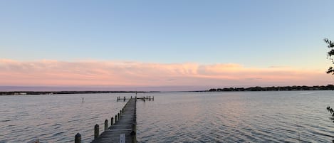 Our 400 foot pier, great for fishing crabbing watching Osprey's or hanging out