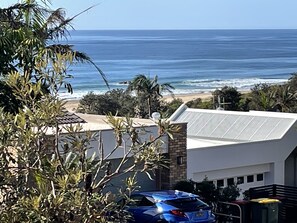 Downstairs balcony view.