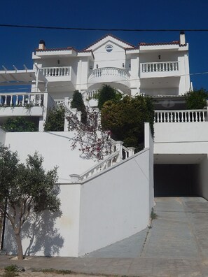 External view of the building. This is Peggy's Villa exterior