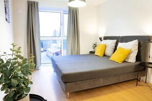 Bedroom with large double bed