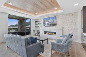 Indoors, Living Room, Furniture, Home Decor, Fireplace