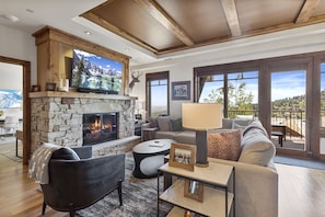 Living Room, Indoors, Furniture, Fireplace, Couch