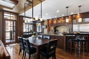 Indoors, Kitchen, Dining Room, Dining Table, Table