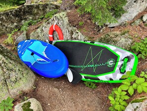We have two stand up paddle boards for guests to enjoy 