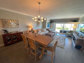 Family room and dining area