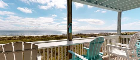 Lovely ocean view from the private deck