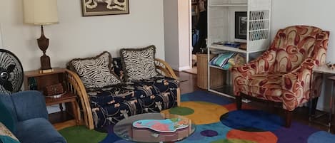 Living room, Roku tv, fast wifi
