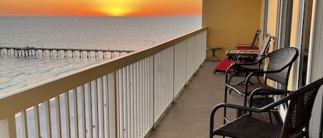 Breath taking sunsets from your private wrap around balcony 