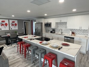 Large updated kitchen 