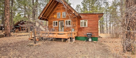 Pinetop Vacation Rental | 1BR | 1.5BA | 800 Sq Ft | 3 Stairs Required