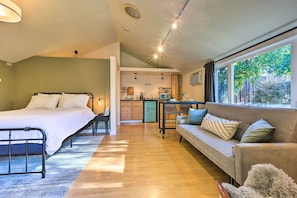 Studio/Living Area | Single-Story Unit | Free WiFi | Window AC Unit