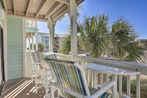Covered Balcony | Single-Story Condo | Stairs Required for Entry