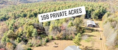 Private acreage;photos before exterior rennovations