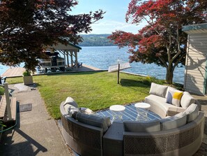 Comfortable seating with a view