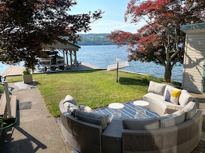 Comfortable seating with a view