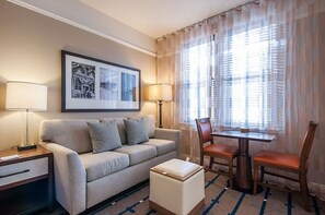 Living space and table
