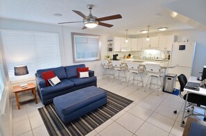 Living Room & Full Kitchen