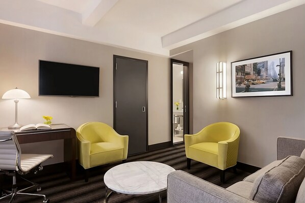 Living Area. Exact unit will be assigned upon arrival. Views, colors and decor may vary.