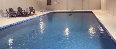 Private heated indoor pool is available March through November. Closed Dec-Feb