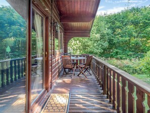 Terrace | Scandinavian Lodge - Wold Lodge Leisure, Kenwick, near Louth