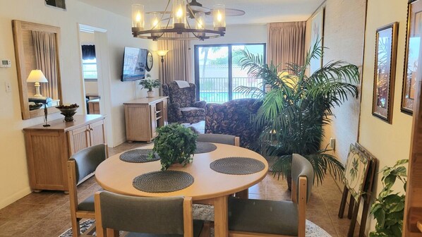 View of Living Area from Kitchen