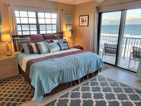 Master Bedroom with Ocean Views and Balcony