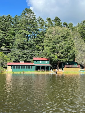 House from lake 