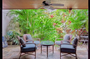 Lanai right outside of the living room