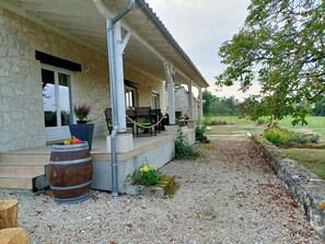 Terasse gîte Bluemoon