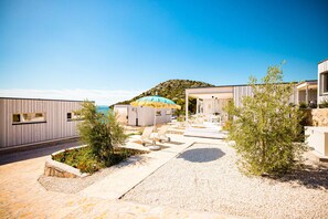 Exterior view of the eco holiday home in Croatia