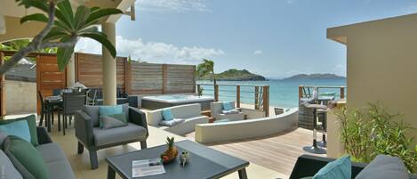 Outdoor living room Yvantino beach of Lorient to) St Barth 