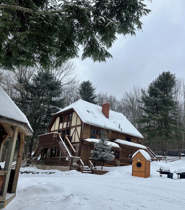 Front view of home from gazebo area.
