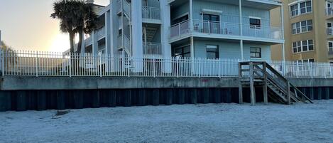 Picture of the condo building from the beach 