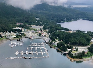 View of Auke Bay, just one mile away