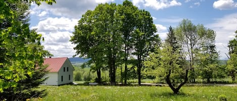 PART OF THE HOUSE SEEN FROM THE BACK OF THE PROPERTY ON MEMORIAL DAY