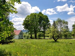 PART OF THE HOUSE SEEN FROM THE BACK OF THE PROPERTY ON MEMORIAL DAY