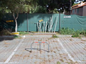 Plant, Tree, Road Surface, Land Lot, Grass, Fence, Asphalt, Public Space, Building, Home Fencing