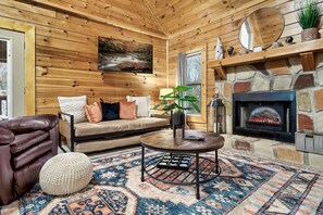 Living room with pull out sofa-bed
