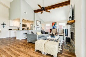 Bright and airy open living area