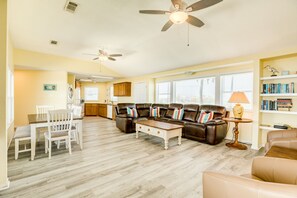 Open plan keeps everyone together, making new memories