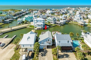 Canal front home with quick bay access