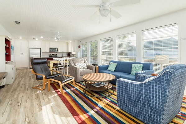 Open living area makes spending time together a breeze