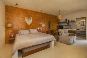 Each room is identical with king bed and matrimonial/trundle bed underneath.