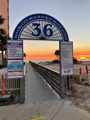 Public beach access just around the corner.