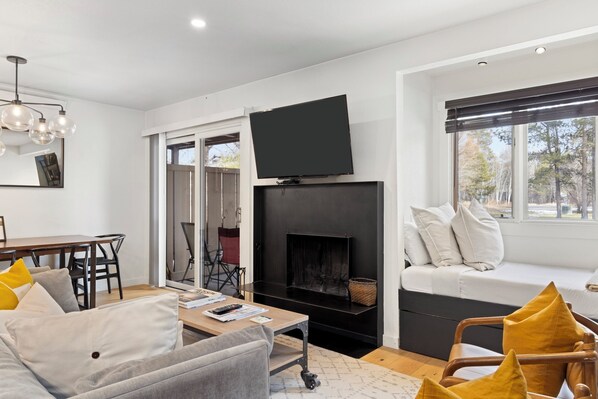 Living Room with Fireplace